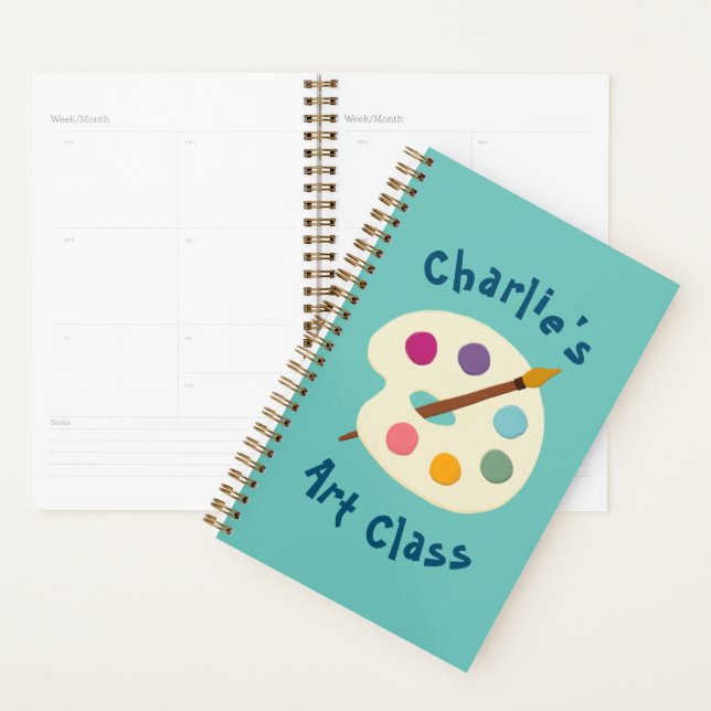 custom NAME Art class school Artist creative Planner (Display)