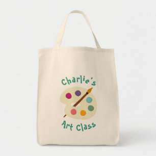 custom NAME Art class school Artist creative Tote Bag