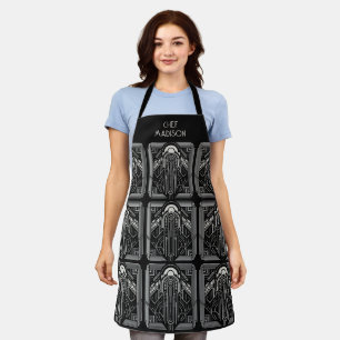 Custom Name Art Deco Apron