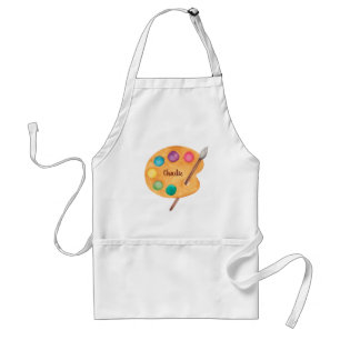 custom NAME Artist art palette paint kids apron 