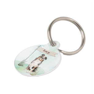 Custom Name Australian Shepherd Pet Dog Pet Tag