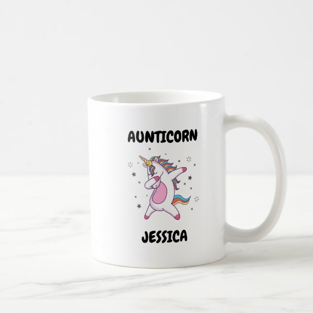 Custom Name Auticorn Coffee Mug (Right)