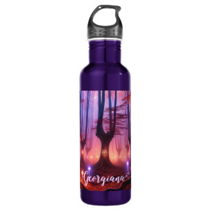 Custom Name Autumnal Enchanted Whimsigoth Forest 710 Ml Water Bottle