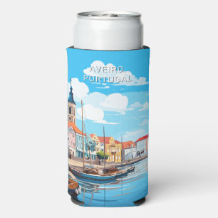 Custom Name Aveiro Portugal Seltzer Can Cooler