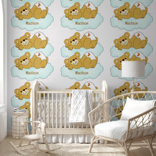 Custom Name Baby Bear Teddy Wallpaper