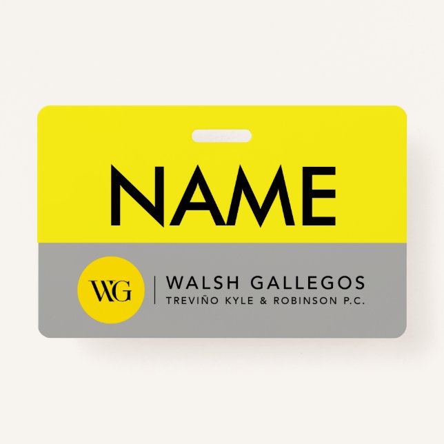 Custom Name Badge ID Badge (Front)