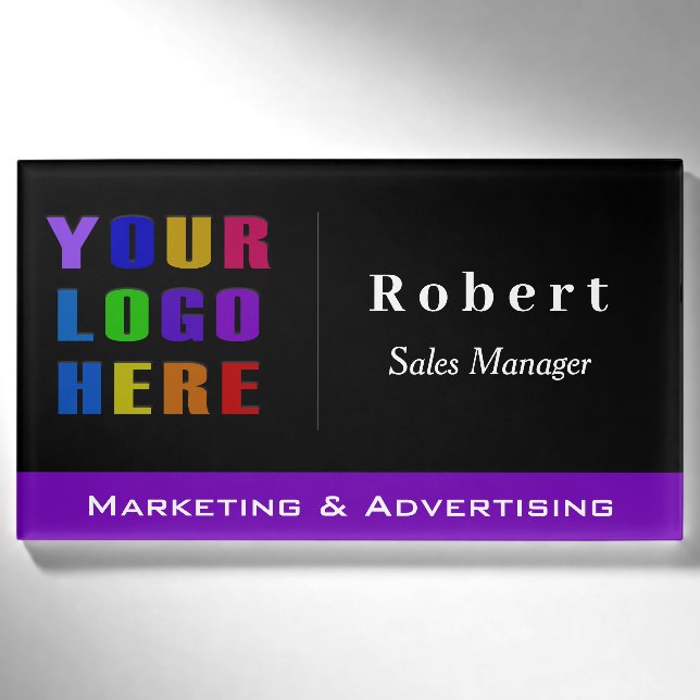 Custom Name Badge with Logo (Front)