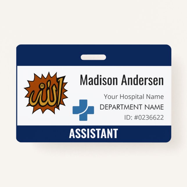 Custom Name Badges Badge ID Card Reel Holder ID Badge (Front)