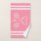 Custom Name Badminton Pink Stripes