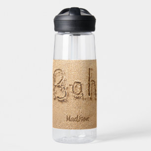 Custom Name Bahamas Beach Water Bottle