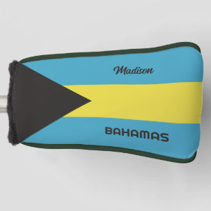 Custom Name Bahamas Flag Golf Head Cover