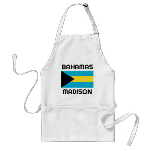 Custom Name Bahamas Flag Standard Apron