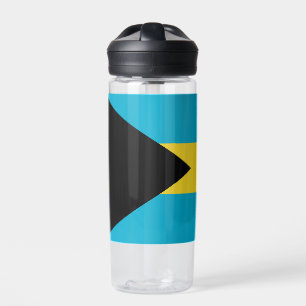 Custom Name Bahamas Flag Water Bottle