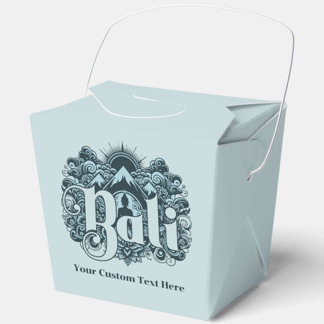 Custom Name Bali Favour Box (Front)