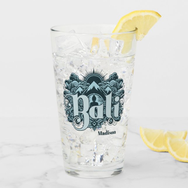 Custom Name Bali Glass (Back Ice)