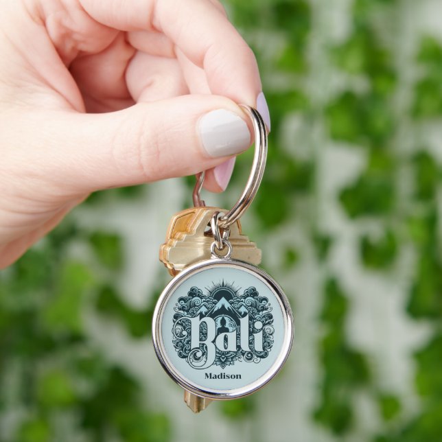 Custom Name Bali Key Ring (Hand)