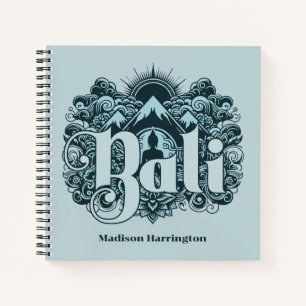 Custom Name Bali Notebook