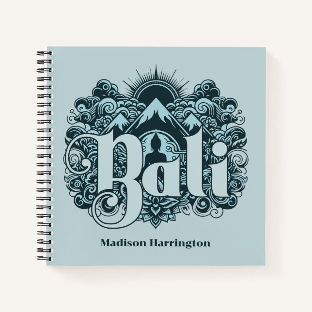 Custom Name Bali Notebook (Front)