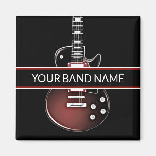 Custom Name Band Guitar Rock & Roll Music Musician Magnet