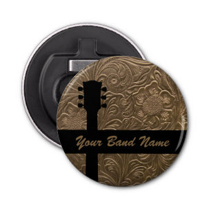 Custom Name Band Merch Rock Guitar Country Music Bottle Opener