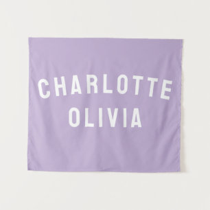 Custom Name Banner Personalised Nursery Wall Art Tapestry