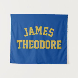 Custom Name Banner Personalised Nursery Wall Art Tapestry