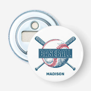 Custom Name Baseball Bottle Opener
