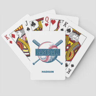 Custom Name Baseball Playing Cards