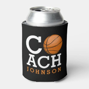 Custom Name Basketball Coach Can Cooler