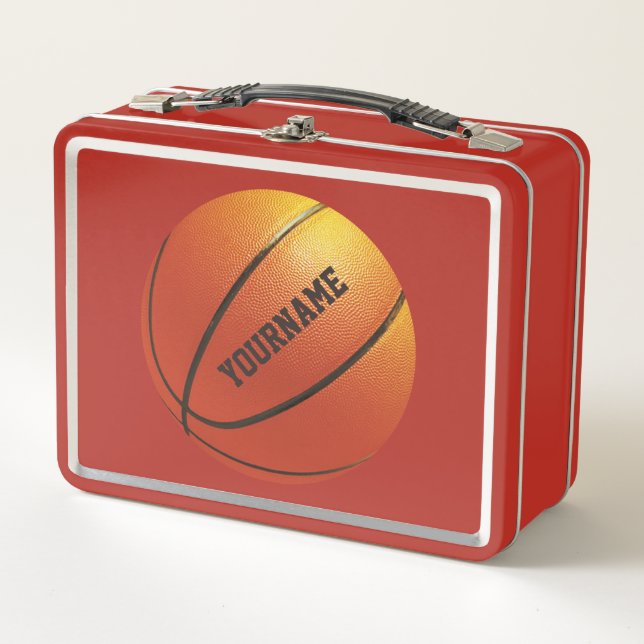 Custom Name Basketball lunch box (Front)