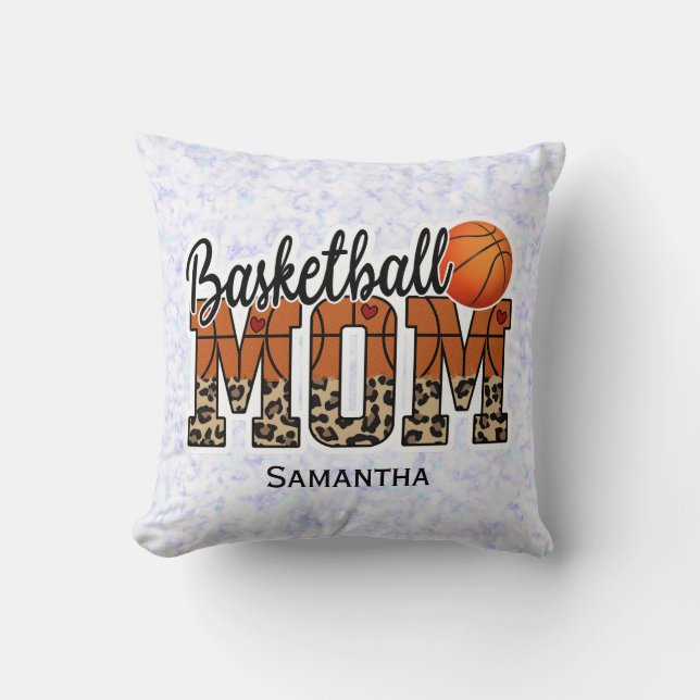 Custom Name Basketball Mom | Mother's Day Cushion (Front)