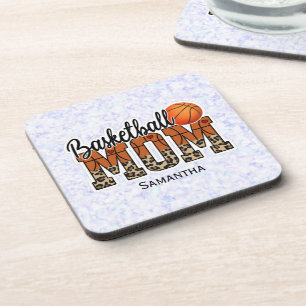 Custom Name Basketball Mum   Mother's Day Coaster