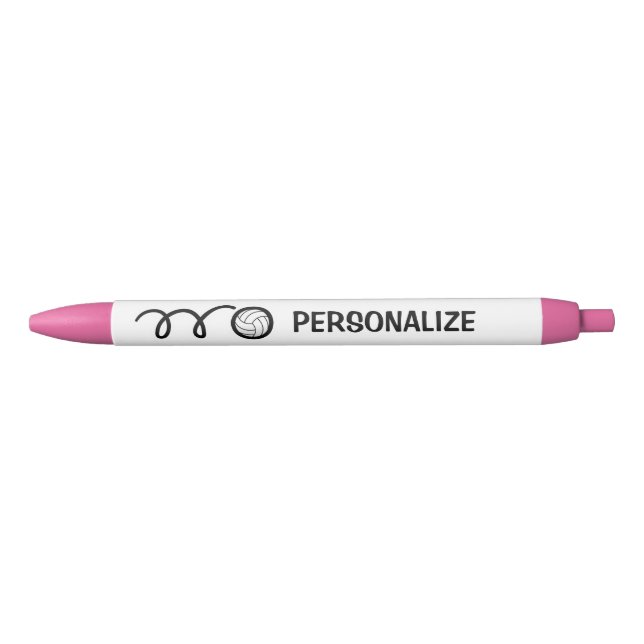 Custom name beach volleyball sports logo pen (Front)