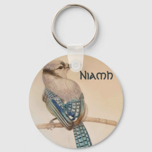 Custom Name Beautiful Bird Key Ring