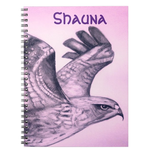 Custom Name Beautiful Bird Notebook (Front)