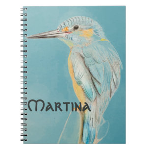 Custom Name Beautiful Bird Notebook