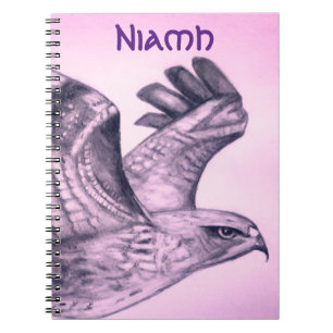 Custom Name Beautiful Bird Notebook