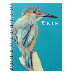 Custom Name Beautiful Bird  Notebook