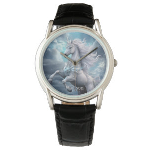 Custom Name Beautiful Unicorn Watch