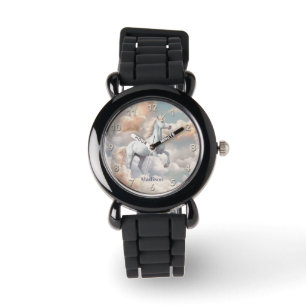 Custom Name Beautiful Unicorn Watch