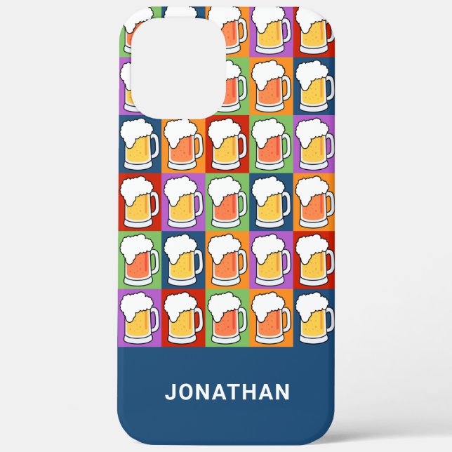 Custom name BEER Pop-Art phone cases (Back)
