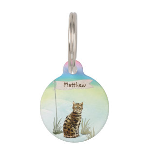 Custom Name Bengal Cat Pet Pet Tag