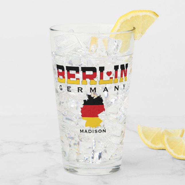 Custom Name Berlin Germany Glass (Back Ice)
