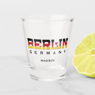 Custom Name Berlin Germany Shot Glass