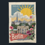 Custom Name Berlin, Germany Tea Towel<br><div class="desc">See my store for more Berlin items.</div>