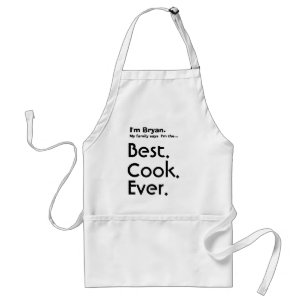 Custom Name Best Cook Ever Standard Apron