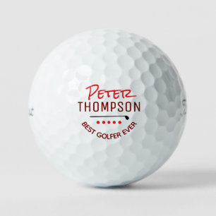 Custom Name Best Golfer Golf Balls