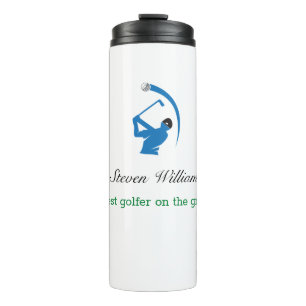 Custom Name Best Golfer Thermal Tumbler