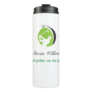 Custom Name Best Golfer Thermal Tumbler