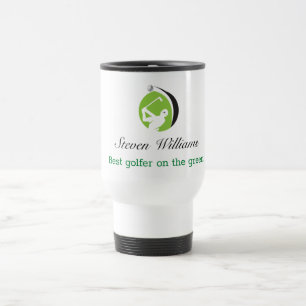 Custom Name Best Golfer Travel Mug